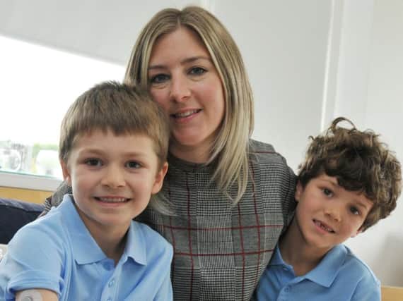 Freckleton mum Leanne Lochhead has released a song to raise funds and awareness for charity, inspired by her sons Beren, six, and Viggo, eight